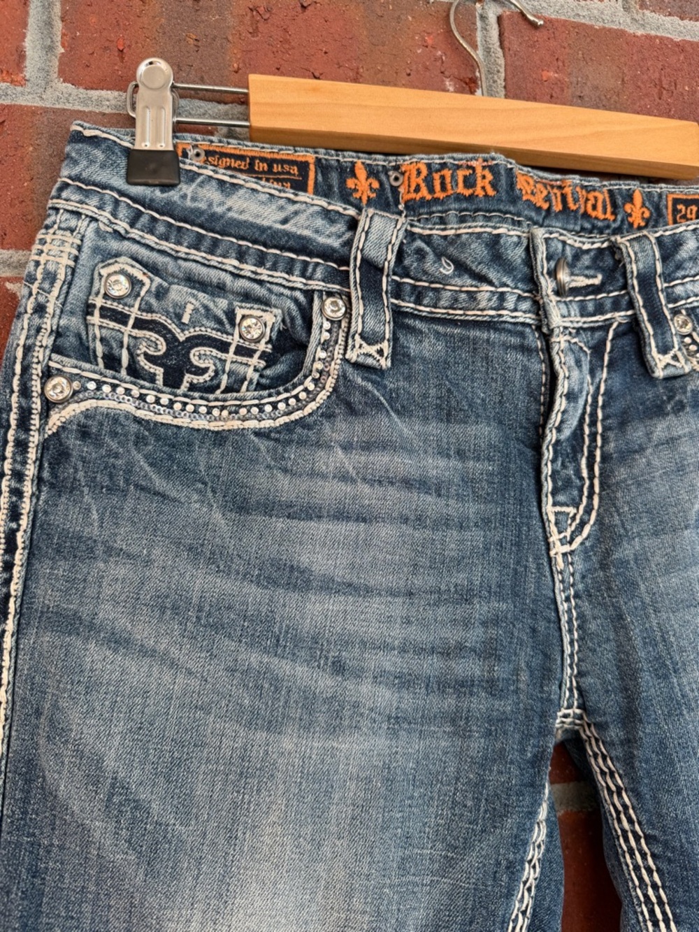 Rock Revival Women's Light Blue Distressed Bootcut Jeans - Picture 4 of 15